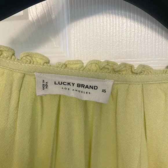 Lucky Brand Crochet Peasant Blouse - Picture 7 of 9